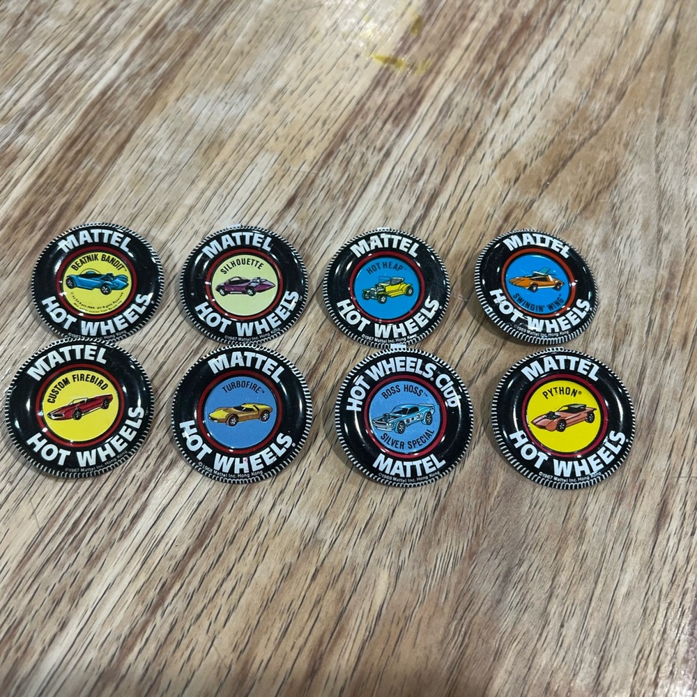 Mattel Hot Wheels Vintage Pin Collection